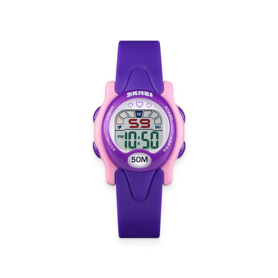 Purple Kids’ LED Digital Sports Watch - Trendha