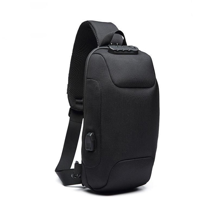 OZUKO Chest Bag USB External Charging Anti-theft Crossbody Bag Waterproof Shoulder Bag for Camping Travel - Trendha