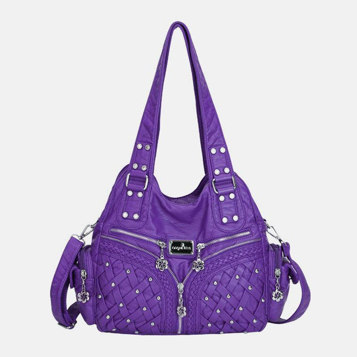 Women Multi-pocket Waterproof Woven Hardware Crossbody Bag Shoulder Bag Handbag Tote - Trendha