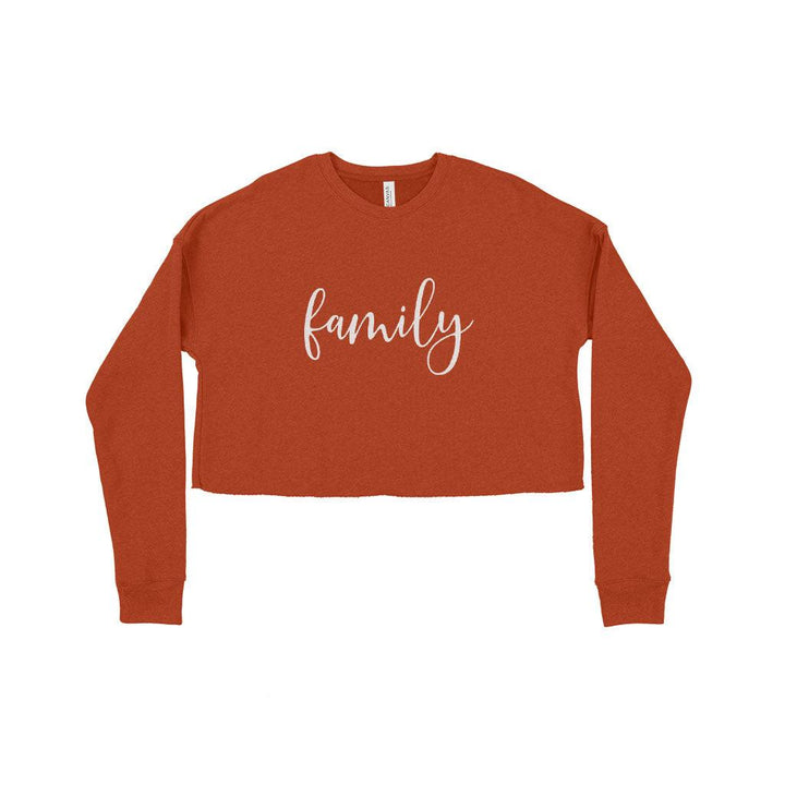 Family Women's Cropped Fleece Sweatshirt - Trendha