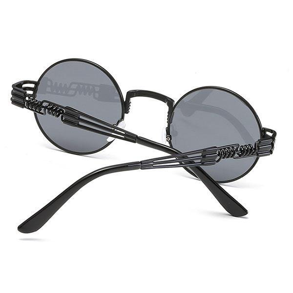 Women Classic Gothic Round Steampunk Sunglasses - Trendha