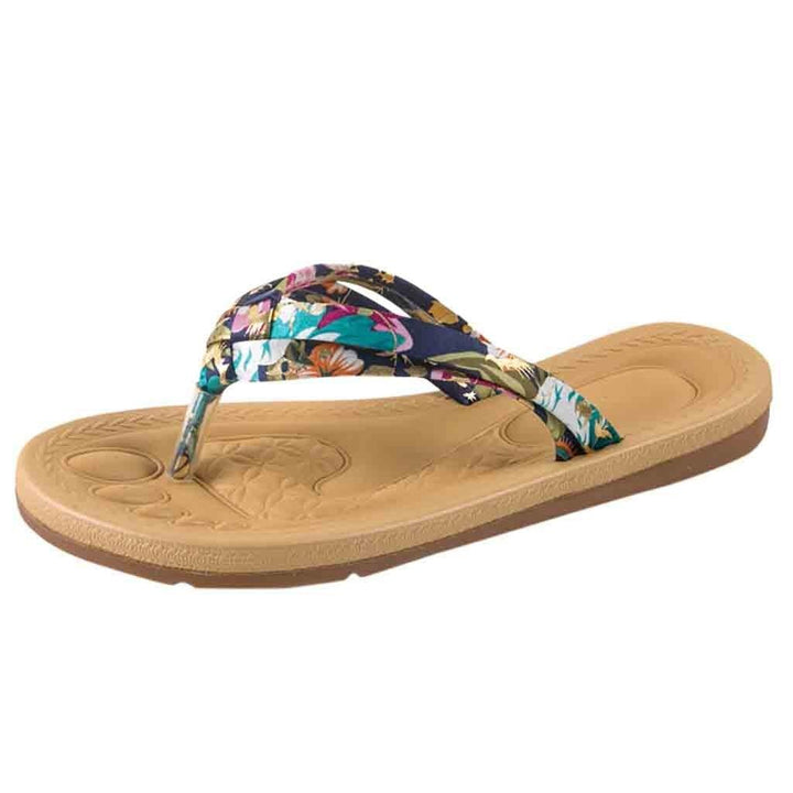 Summer Women Sweet Print Non Slip Flip Flops Sandals Flat Beach Slippers Shoes summer slippers women flip flops women beach - Trendha