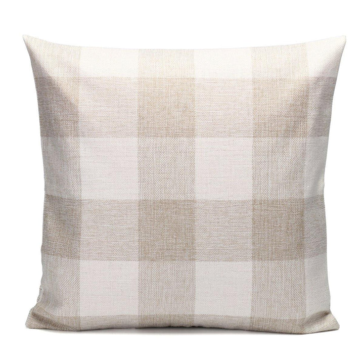 45x45cm Grid Square Pillow Case Cushion Cover Sofa Throw Home Bedroom Decor - Trendha