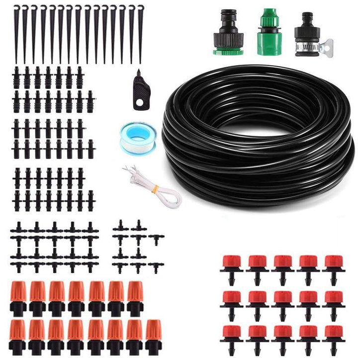 10m 127pcs Drip Irrigation Set Automatic Irrigation System Garden Watering System Self-watering Hose Gardening Tools and Equipment - Trendha