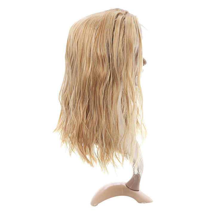 Women Ladies Full Wig Long Wavy Frontal Lace Synthetic Hair Extensions Micro Density - Trendha