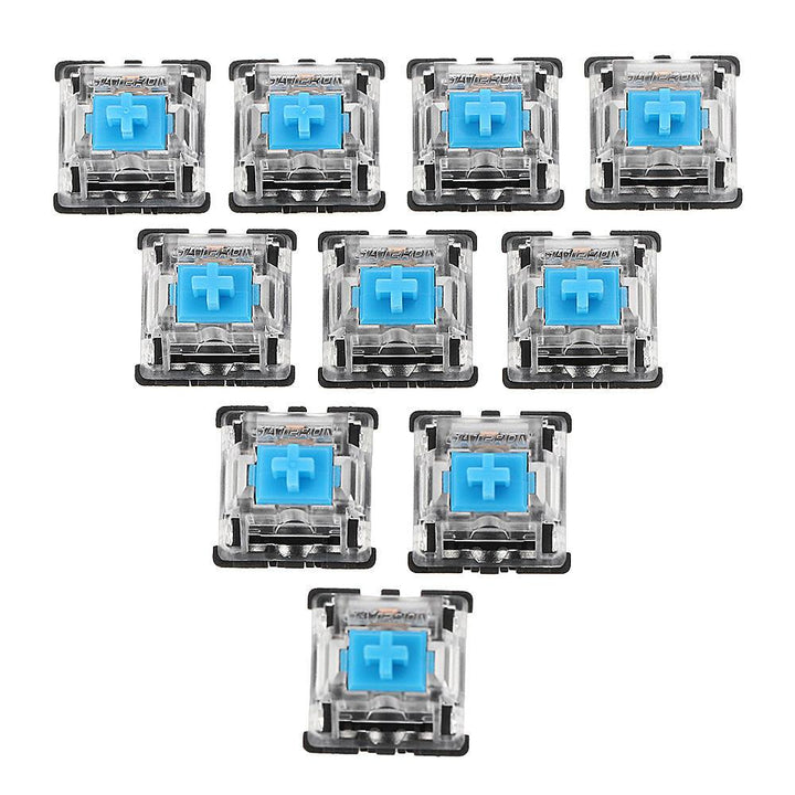 70PCS Pack 3Pin Gateron Clicky Blue Switch Keyboard Switch for Mechanical Gaming Keyboard - Trendha