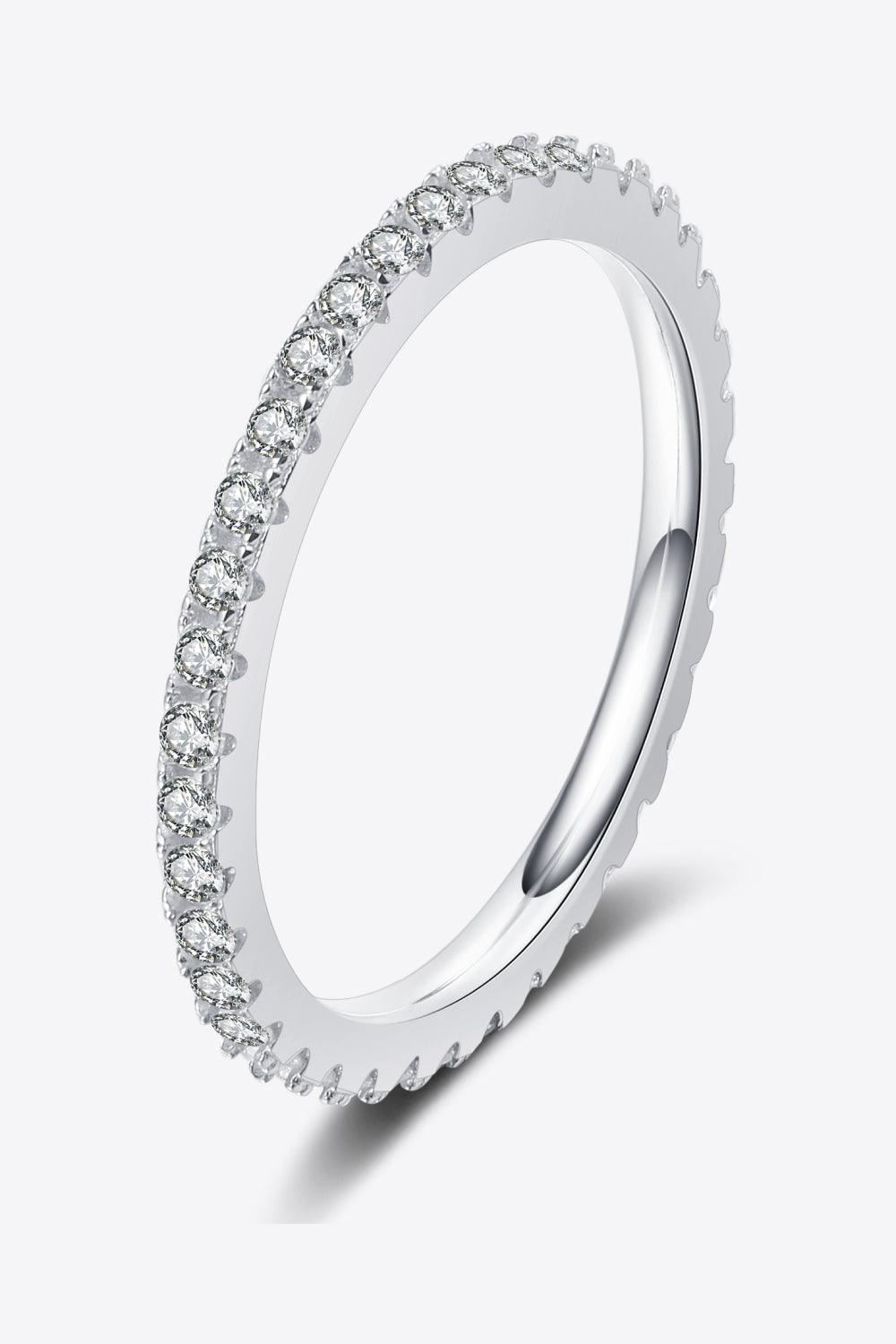 Curious Time 925 Sterling Silver Moissanite Ring - Trendha