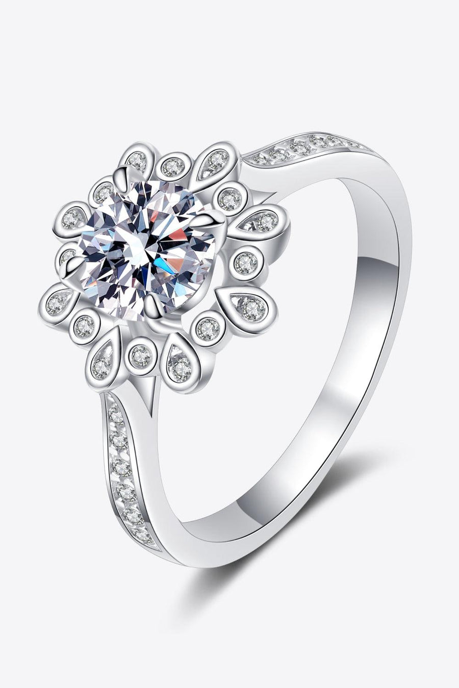 Can't Stop Your Shine 925 Sterling Silver Moissanite Ring - Trendha