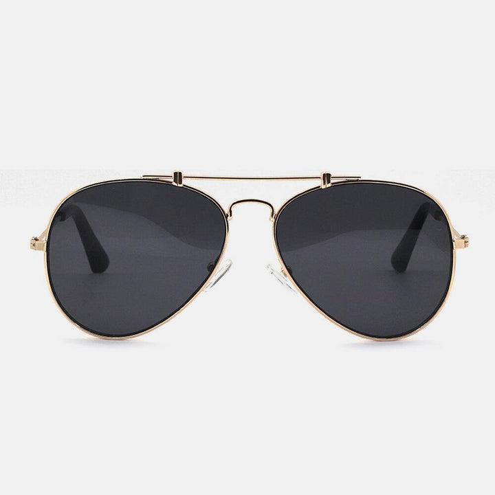 Unisex Oval Full Frame Retro Casual UV Protection Sunglasses Driver Goggles - Trendha