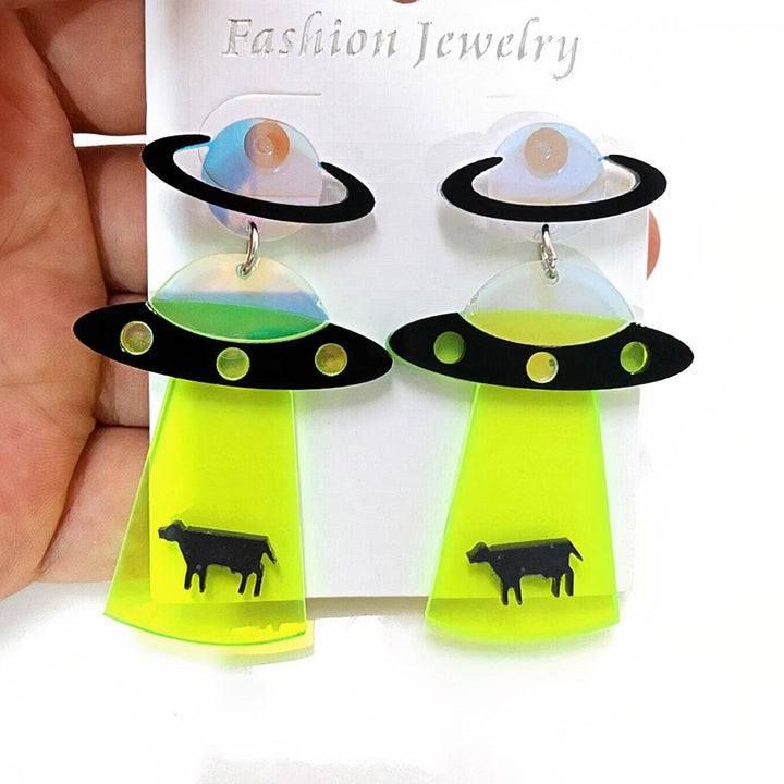 UFO Earrings - Trendha