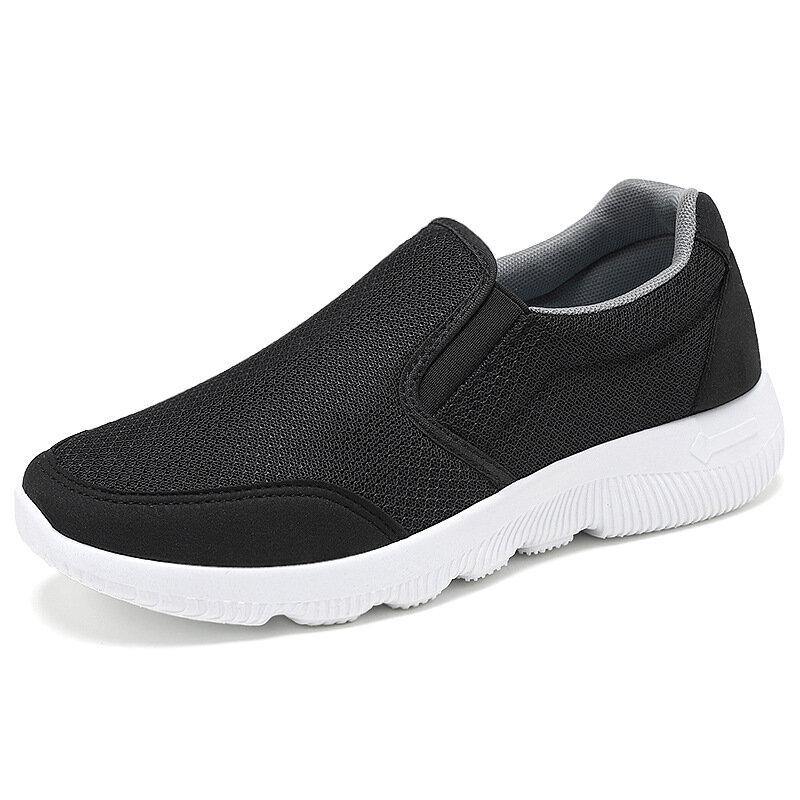 Women Large Size Mesh Breathable Casual Soft Walking Shoes - Trendha
