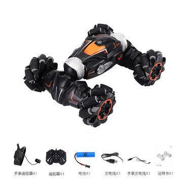 JJRC Q78 4WD Stunt RC Car Gesture Induction Twisting Off-Road Light Music Drift High Speed Climbing Vehicle Toy - Trendha