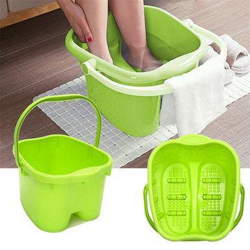 Rolling Massage Sturdy Plastic Bucket Foot Spa Bath Massager - Trendha