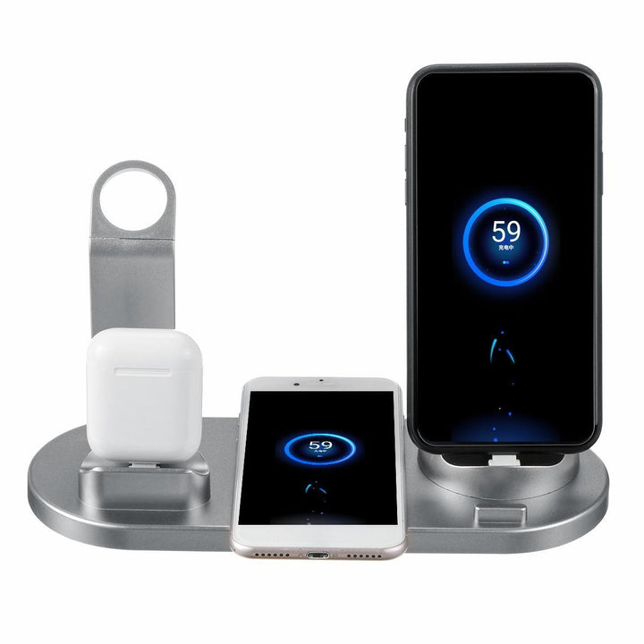 4 In 1 Qi Wireless Charger Phone Charger Watch Charger Earbuds Charger for Qi-enabled Smart Phones for iPhone for Samsung Apple Watch Apple AirPods Pro - Trendha