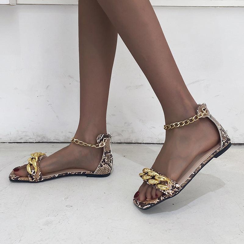 Sandals Women Fashion Temperament Toe Bag Heel - Trendha