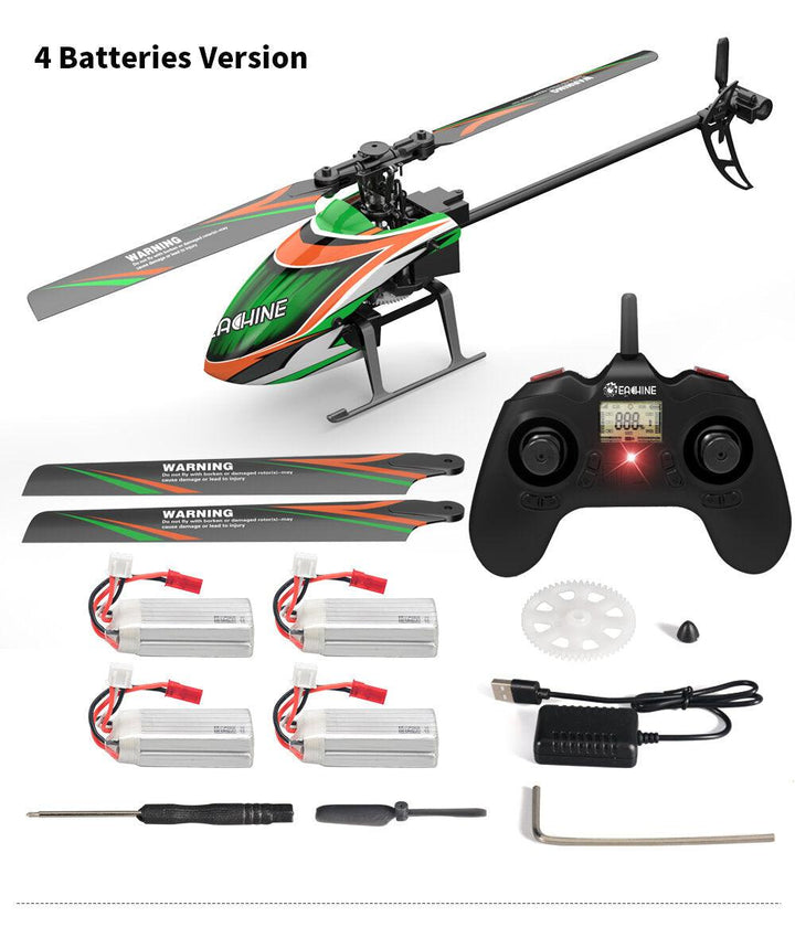 Eachine E130 2.4G 4CH 6-Axis Gyro Altitude Hold Flybarless RC Helicopter RTF - Trendha