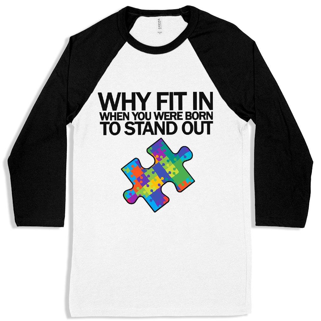 Autism Puzzle Baseball T-Shirt - Autism T-Shirt Ideas - Autism Awareness T-Shirt - Trendha