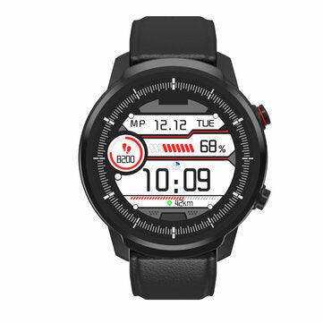 Bakeey S10P Full Touch Leather Strap Wristband Blood Pressure and Oxygen Monitor IP68 Waterproof Smart Watch - Trendha