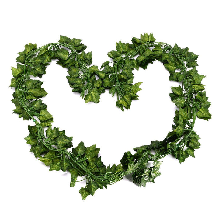 12pcs Artificial Greenery Vine Ivy Leaves Garland Hanging Wedding Party Garden Decorations - Trendha