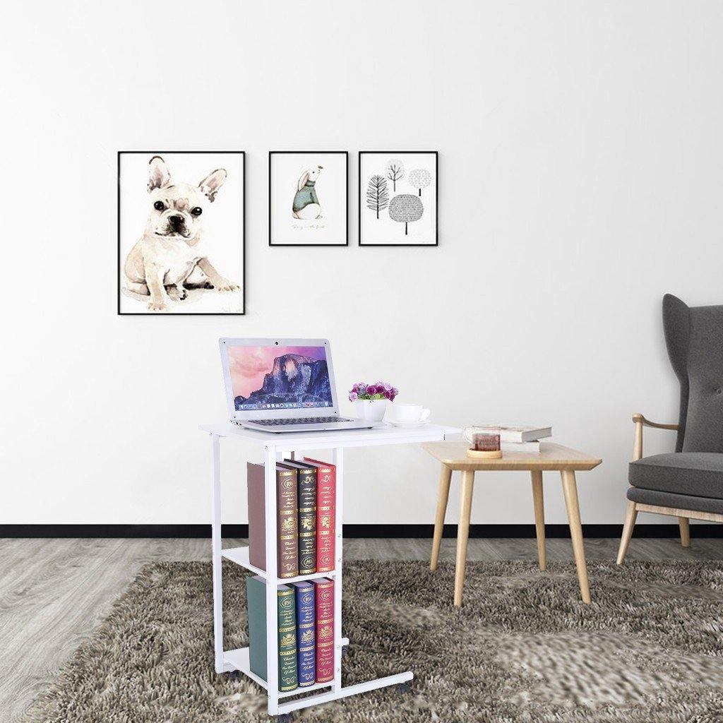 Lazy Bedside Laptop Table With Storage For Entryway Hallway Sofa Side Table - Trendha