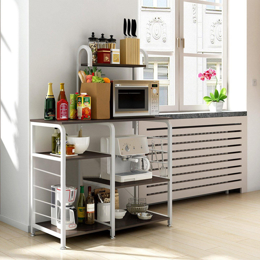 Multifunctional Kitchen Rack Microwave Oven Floor Shelf Storage Storage Cupboard - Trendha