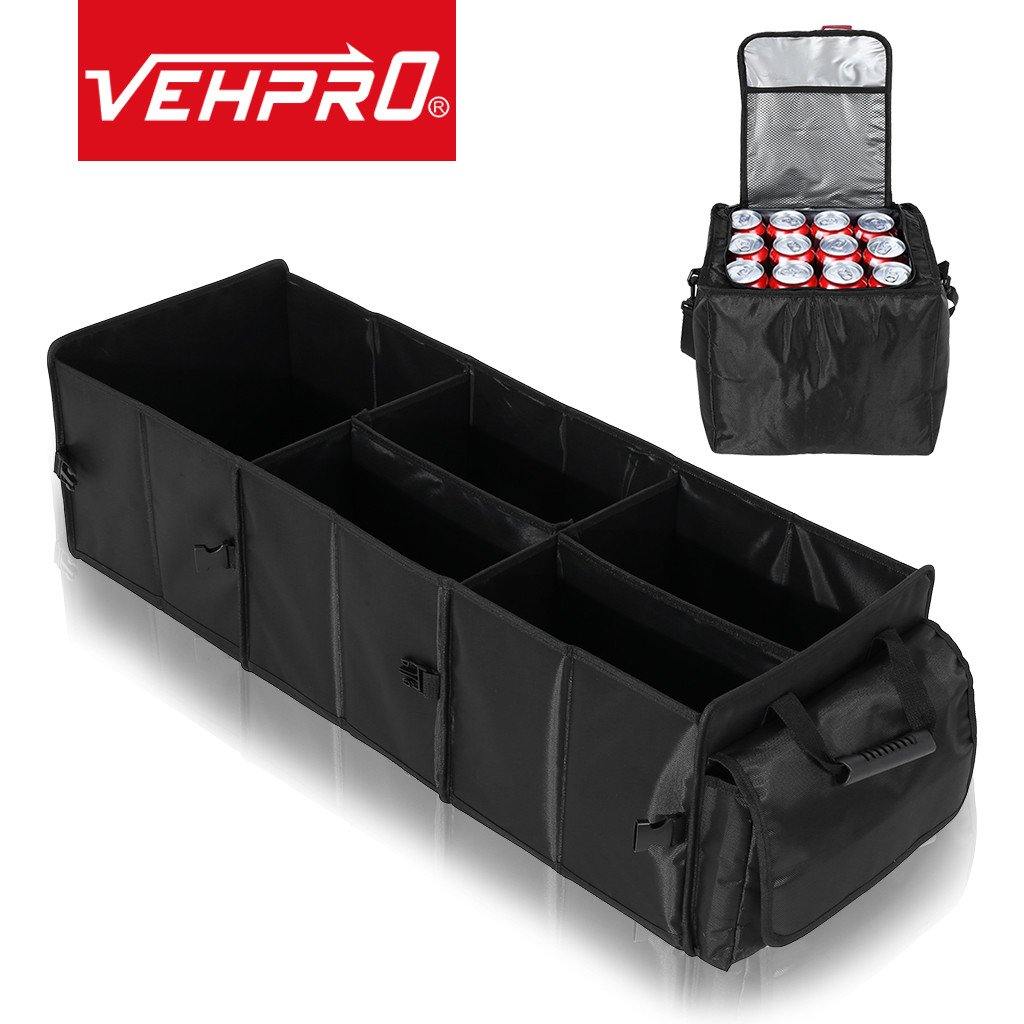 Collapsible Waterproof Trunk Organizer With Insulated Leakproof Cooler Bag - Trendha