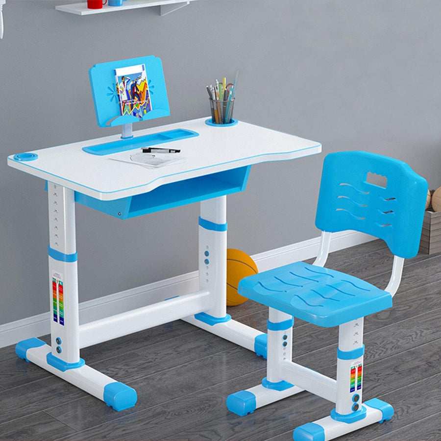 Height Adjustable Children Study Desk Table &Chair Drawing Set Bookstand - Trendha