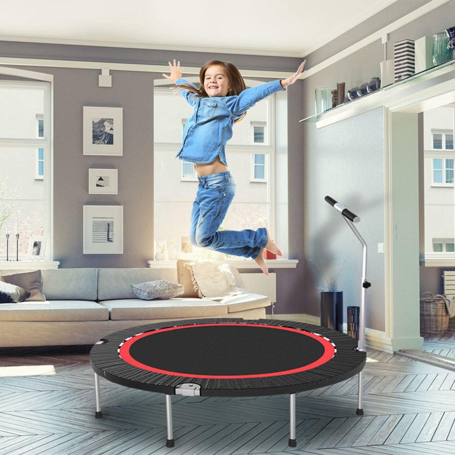 40In Mini Trampoline, Children With Handles, Suitable For Indoor Or Outdoor Play - Trendha
