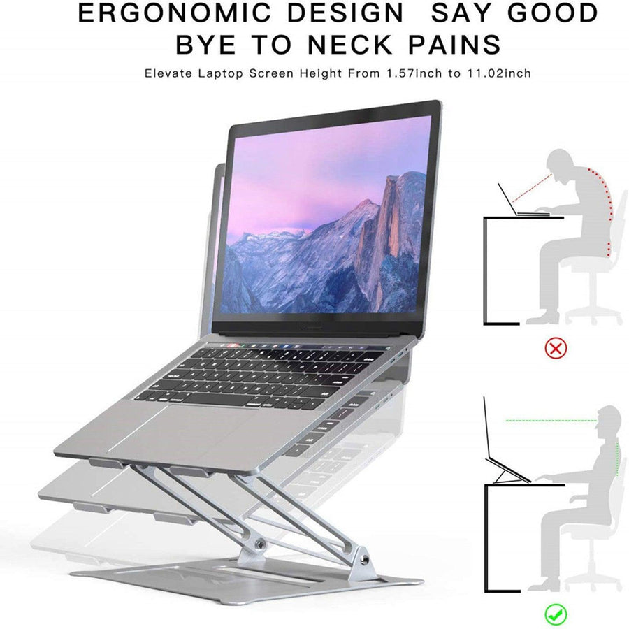 Laptop Stand Holder, Multi-Angle Stand With Heat-Vent Adjustable Notebook Stand - Trendha