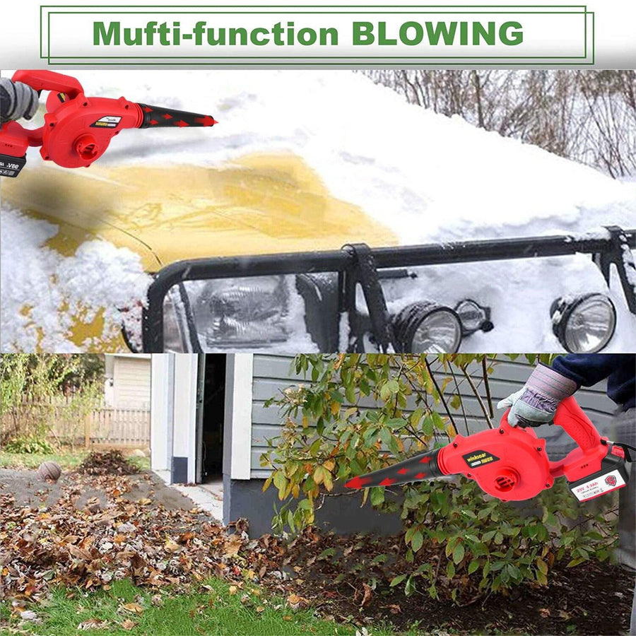 Compact 2 In 1 Sweeper & Vacuum For Clearing Dust, Leaf & Snow - Trendha