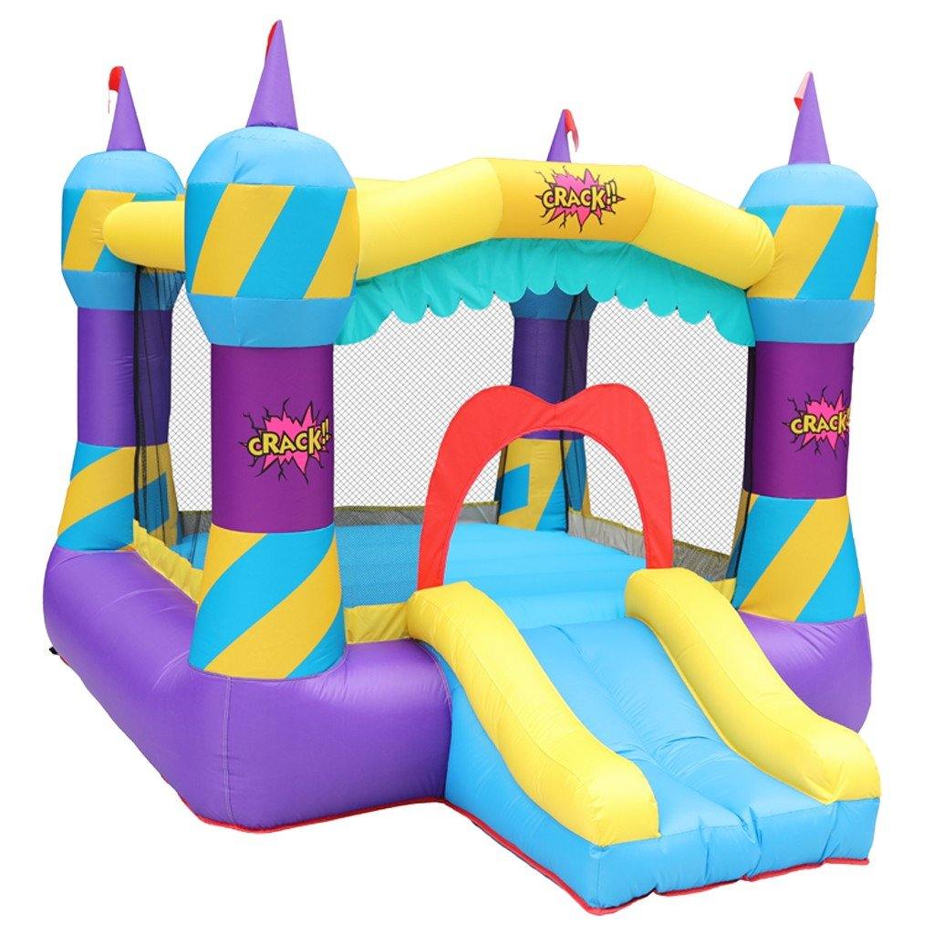 Inflatable Bouncer With Air Blower And Jumping Castle With Slide - Trendha