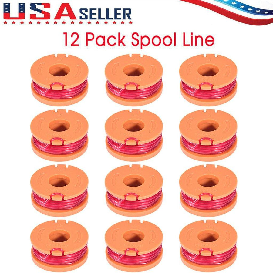 For WO-RX WA0010 Replacement Spool Line For Grass Trimmer/Edger 12PCS US StocK - Trendha