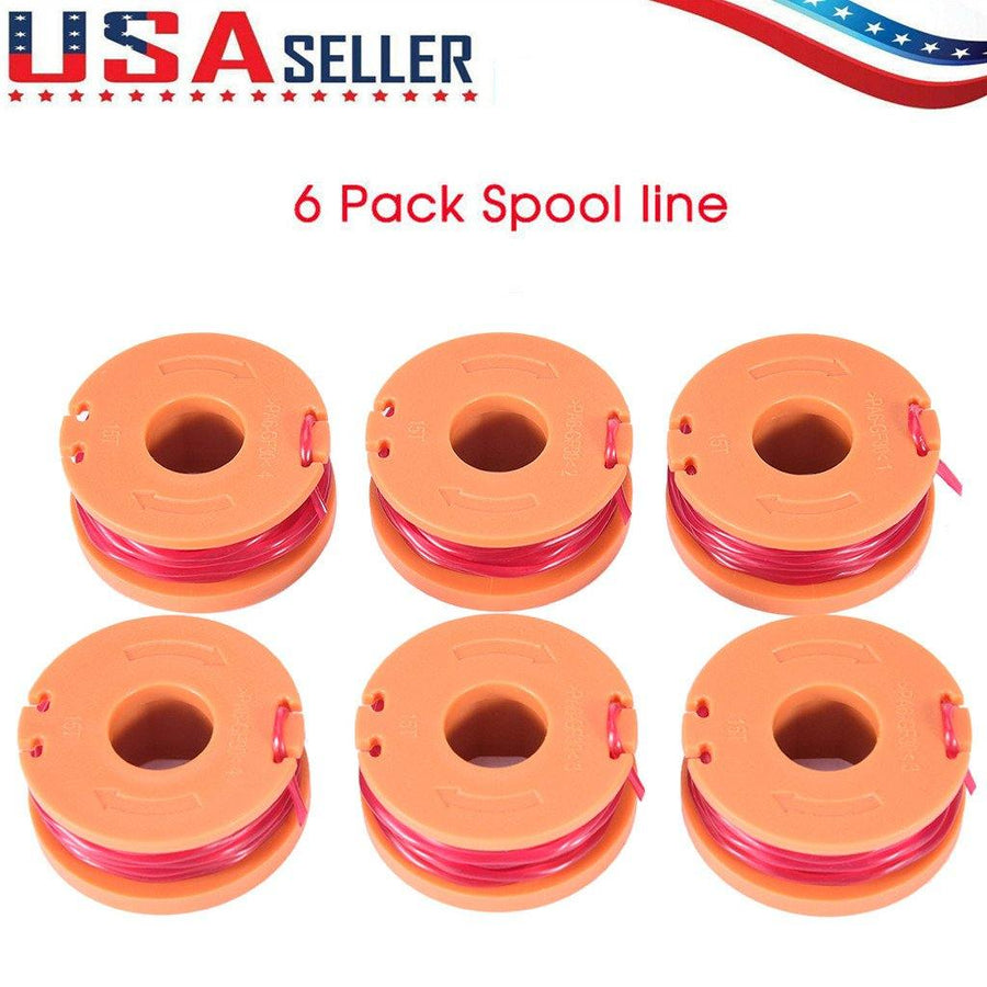 For WO-RX WA0010 Replacement Spool Line For Grass Trimmer/Edger 6PCS US Stock - Trendha