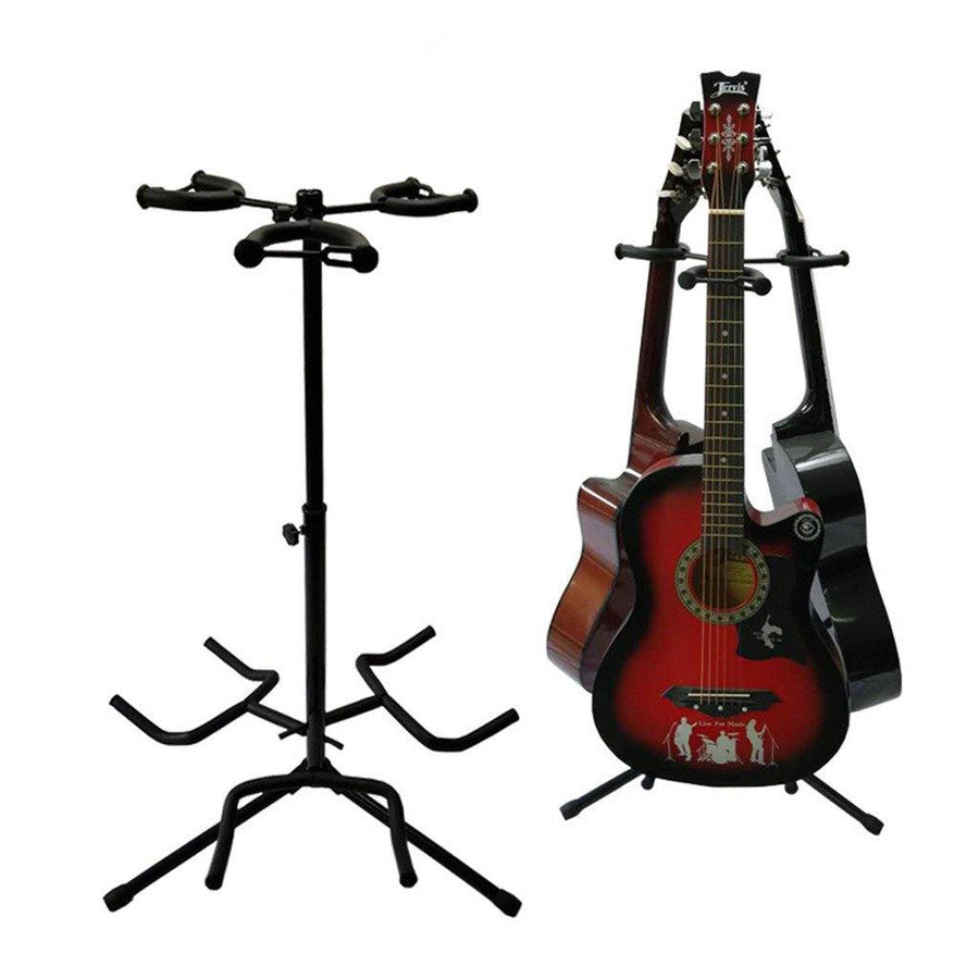 Tripod Guitar Stand Multiple Three Instrument Display Rack Folding Organizer - Trendha