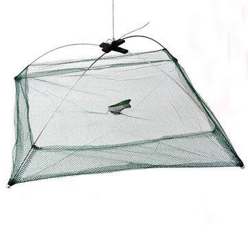 Fishing Foldable Mesh Baits Trap Umbrella Cast Dip Net Crab Shrimp - Trendha