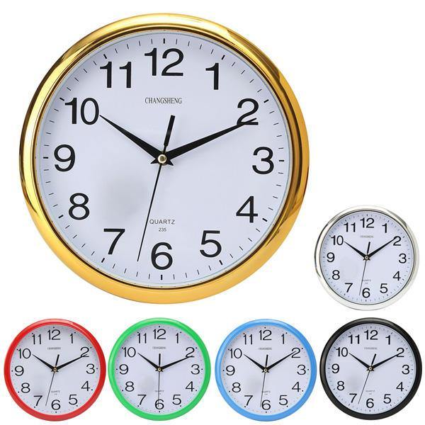 Six Colors Vintage Round Modern Home Bedroom Time Kitchen Wall Clock - Trendha