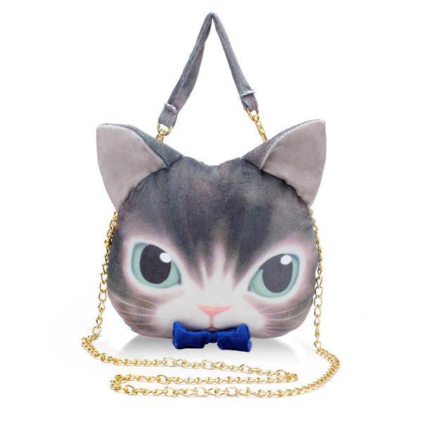 Women Lovely Cat Bowknot Crossbody Bags Handbags Coin Purse Zipper Wallet Card Holder - Trendha