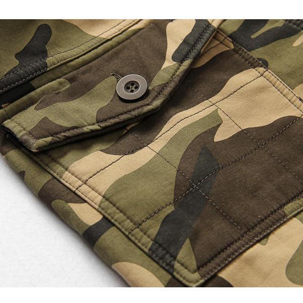 Winter Thick Fashion Cotton Warm Mens Cargo Pants Outdoor Casual Camouflage Pocket Overalls - Trendha