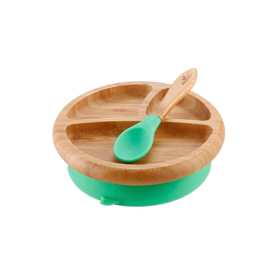 Bamboo Suction Baby Plate + Spoon - Trendha