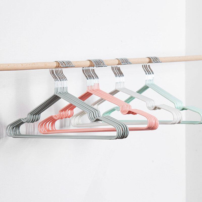 10pcs/Set 40cm Metal Clothes Hangers Strong Clothes Rack for Adult Anti-skid Closet Organizer - Trendha