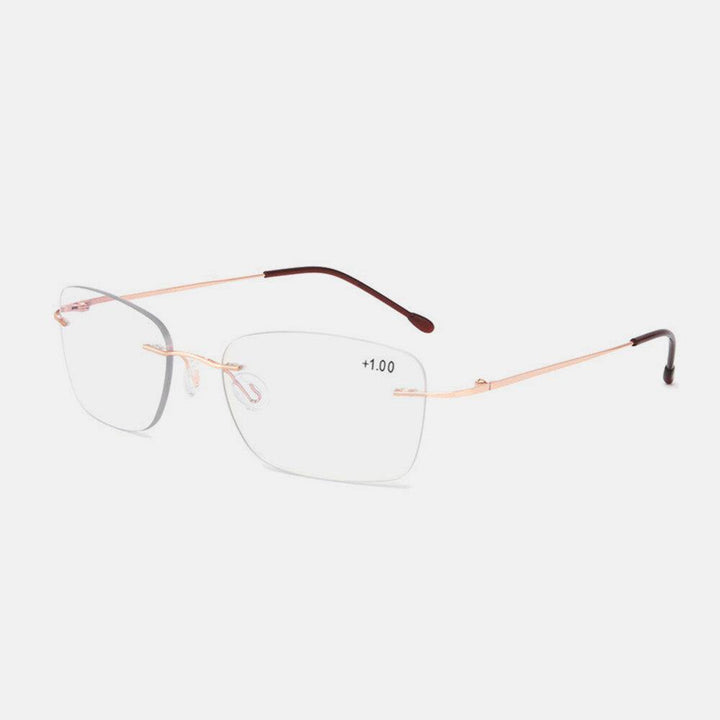 Unisex Dual-use Frameless Multi-focus Anti-blue Light Intelligent Automatic Zoom Reading Glasses Presbyopic Glasses - Trendha