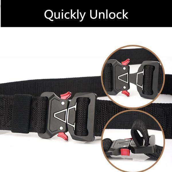 125cm Men 3.8cm Width Nylon Waist Belts Tactical Belt Quick Release Inserting Buckle Waist Belt - Trendha