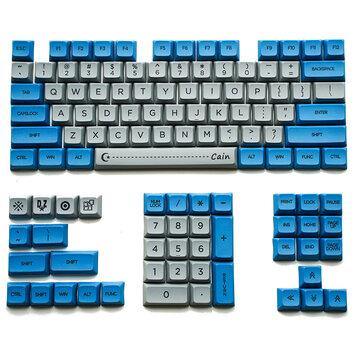104 Keys Dark Blue Vintage Keycaps XDA Profile PBT 1U 1.75U 2U Key Cap Compatible with GH60 GK61 GK64 84 96 87 104 108 Mechanical Keyboard - Trendha