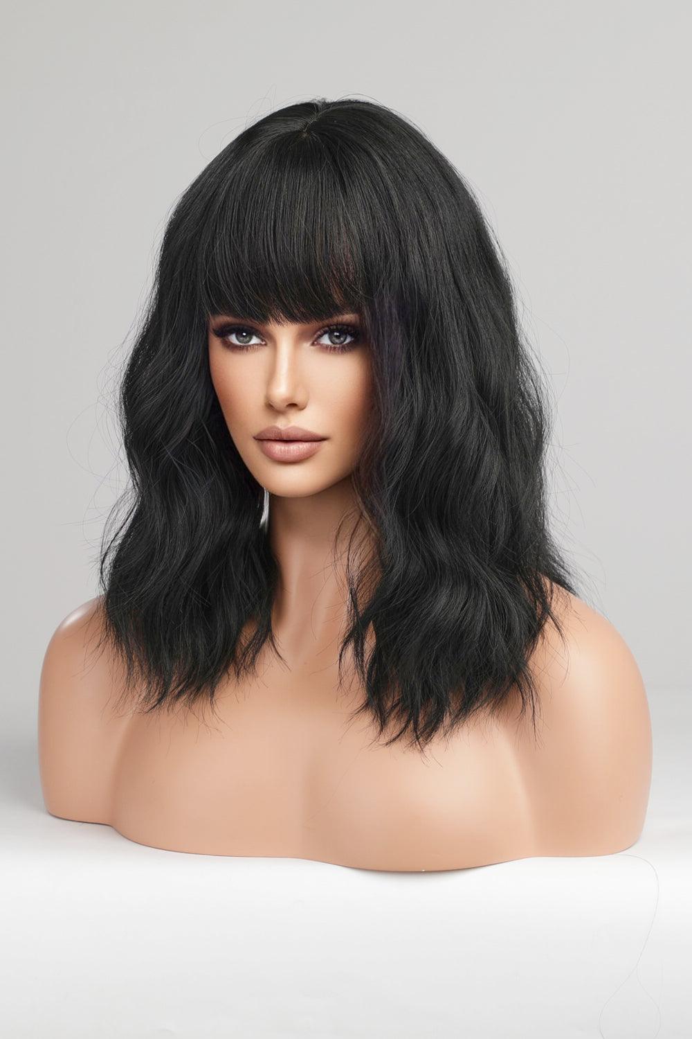 Mid-Length Wave Synthetic Wigs 12'' - Trendha
