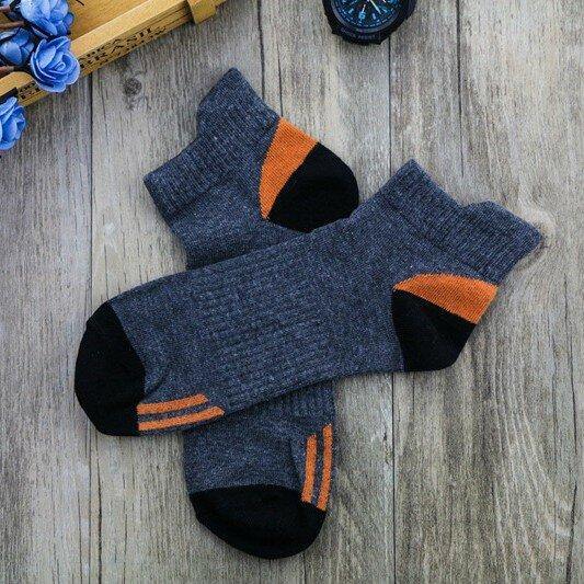 Men Sports Basketball Colors Patchwork Short Tube Socks - Trendha