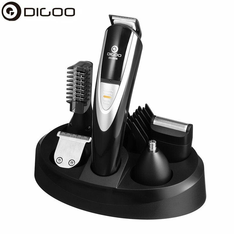 Digoo DG-800B 12 in 1 Hair Clipper Kit Men's Electric Grooming Trimmer for Beard Nose Ear Facial Body Waterproof USB Rechargeable Cordless - Trendha