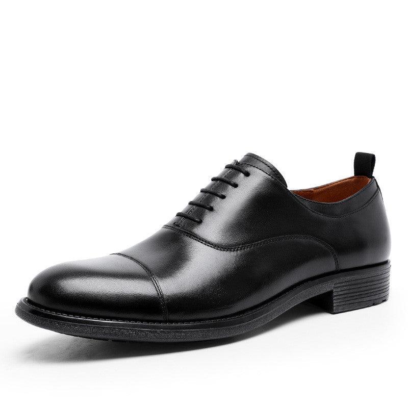 First Layer Cowhide Gradient Upper Lace-up Men's Shoes