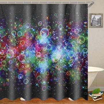 180X180CM Bathroom Shower Curtain Abstract- Personalize Custom Waterproof and Polyester Shower Curtain Fabric Rings Included - Trendha