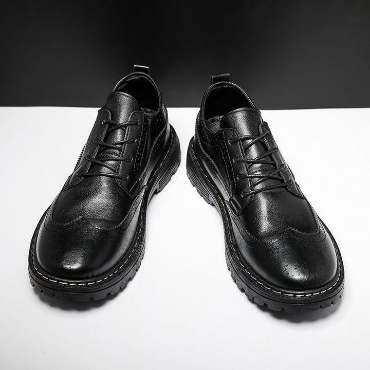 Men's Business Tooling Small Leather Shoes British Bullock Casual - Trendha