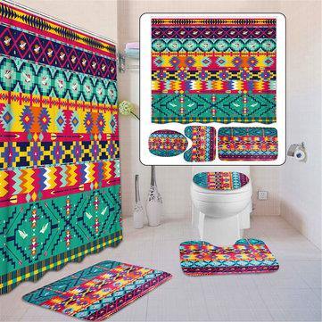 3PCS Bathroom Set Toilet Cover Mat Non-Slip Rug Pedestal Rug Floor Carpet Home Decor - Trendha